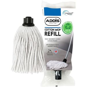 ADDIS Cotton Mop Refill, Graphite/ Metallic,White ADDIS Cotton Mop Refill, Graphite/ Metallic,White