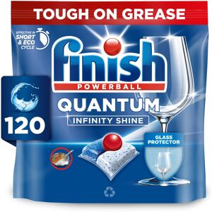 Finish Dishwasher Tablet, Quantum Infinity Shine, 120 Tablets, Fresh Scent, Powe Finish Dishwasher Tablet, Quantum Infinity Shine, 120 Tablets, Fresh Scent, Powe