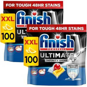 Finish Ultimate Infinity Shine Dishwasher Tablets bulk Scent : Lemon Size: 2 Finish Ultimate Infinity Shine Dishwasher Tablets bulk Scent : Lemon Size: 2