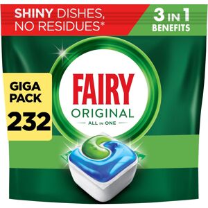 Fairy Original Power Dishwasher Tablets Breeze, 232 Capsules, 1st Time Cleaning Fairy Original Power Dishwasher Tablets Breeze, 232 Capsules, 1st Time Cleaning