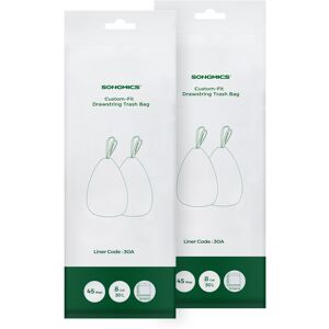 SONGMICS Drawstring Bin Liners, 30L Bin Liners, Code 30A, Customized, SONGMICS Drawstring Bin Liners, 30L Bin Liners, Code 30A, Customized,