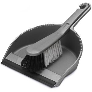 Addis Soft Dustpan & Brush Metallic Addis Soft Dustpan & Brush Metallic