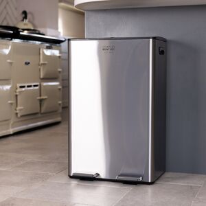 CHARLES BENTLEY Kitchen Bin, 60 Litre, Double Compartment, Kitchen Bin, Stainles CHARLES BENTLEY Kitchen Bin, 60 Litre, Double Compartment, Kitchen Bin, Stainles