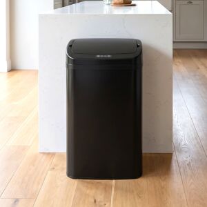 (White) HOMCOM 48L Sensor Bin, Galvanised Steel Kitchen Bin with Automatic Close (White) HOMCOM 48L Sensor Bin, Galvanised Steel Kitchen Bin with Automatic Close