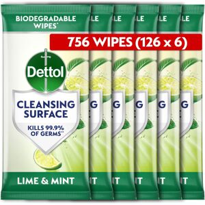 Dettol Antibacterial Biodegradable Disinfectant Wipes Lime Mint Scent 6 X 1 Dettol Antibacterial Biodegradable Disinfectant Wipes Lime Mint Scent 6 X 1