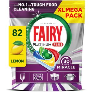 Fairy 30 Minute Miracle Platinum Plus Dishwasher Tablets, 82 Capsules,Fairy N.1 Fairy 30 Minute Miracle Platinum Plus Dishwasher Tablets, 82 Capsules,Fairy N.1