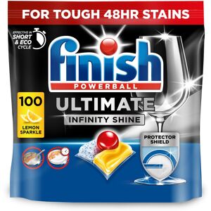 Finish Dishwasher Tablet, Ultimate Infinity Shine, 100 Tablets, Lemon Sparkle, C Finish Dishwasher Tablet, Ultimate Infinity Shine, 100 Tablets, Lemon Sparkle, C