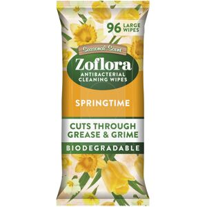 Zoflora Springtime Biodegradable Wipes, Antibacterial Multi-Surface Cleaning Wip Zoflora Springtime Biodegradable Wipes, Antibacterial Multi-Surface Cleaning Wip