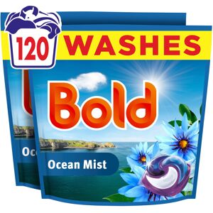 Bold Ocean Mist PODS Washing Liquid Laundry Detergent Capsules 120 Washes, 120ct Bold Ocean Mist PODS Washing Liquid Laundry Detergent Capsules 120 Washes, 120ct