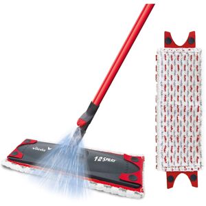 Vileda 12 Spray Mop Microfibre Flat Floor Spray Mop with Extra Head Re Vileda 12 Spray Mop Microfibre Flat Floor Spray Mop with Extra Head Re