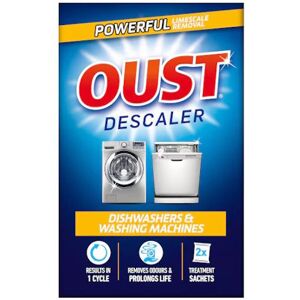 3 x Oust Dishwashers & Washing Machines Descaler 2 x 75g 3 x Oust Dishwashers & Washing Machines Descaler 2 x 75g