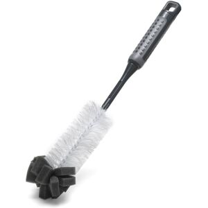 Addis ComfiGrip Long Handled Bottle Brush with Sponge Scrub, Metallic Graphite, Addis ComfiGrip Long Handled Bottle Brush with Sponge Scrub, Metallic Graphite,