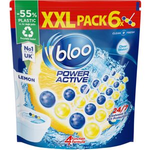 Bloo Power Active Toilet Rim Block XXL pack (300g = 6x50g) with Fresh Bloo Power Active Toilet Rim Block XXL pack (300g = 6x50g) with Fresh