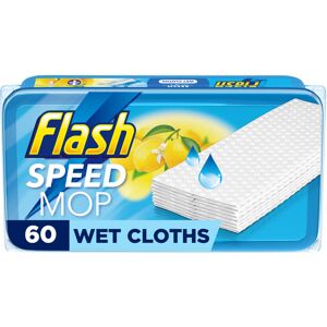Flash Speedmop Wet Mop Floor Cleaner Refill Wipes, 60 (6x10) Refills Flash Speedmop Wet Mop Floor Cleaner Refill Wipes, 60 (6x10) Refills
