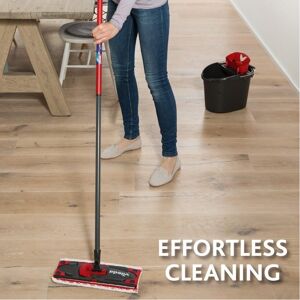 Vileda UltraMax Flat Mop and Bucket Set Red HandsFree Wringing Machin Vileda UltraMax Flat Mop and Bucket Set Red HandsFree Wringing Machin