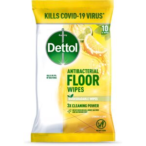 Dettol Floor Wipes Cleaning Lemon and Lime Extra large Wipes, 10 each Dettol Floor Wipes Cleaning Lemon and Lime Extra large Wipes, 10 each