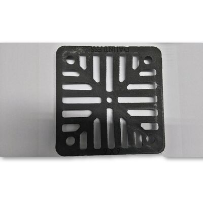 Thomas Dudley 6" x 6" 152mm x 152mm 9mm thick Square Cast Iron Gully Grid / Grate Heavy Duty D Thomas Dudley 6" x 6" 152mm x 152mm 9mm thick Square Cast Iron Gully Grid / Grate Heavy Duty D