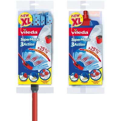 Vileda SuperMocio XL 3 Action Mop with Extra Refill Vileda SuperMocio XL 3 Action Mop with Extra Refill