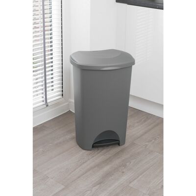 Addis Pedal Bin, Metallic Grey, 50 Litre Addis Pedal Bin, Metallic Grey, 50 Litre