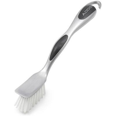 Addis Ultra Grip Bridget Brush - Dish Brush, Silver, 24cm Addis Ultra Grip Bridget Brush - Dish Brush, Silver, 24cm