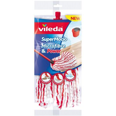 Vileda SuperMocio Microfibre & Power Mop Refill Vileda SuperMocio Microfibre & Power Mop Refill