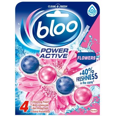 Bloo Power Active - Flowers - Fresh - Toilet Rim Block Bloo Power Active - Flowers - Fresh - Toilet Rim Block