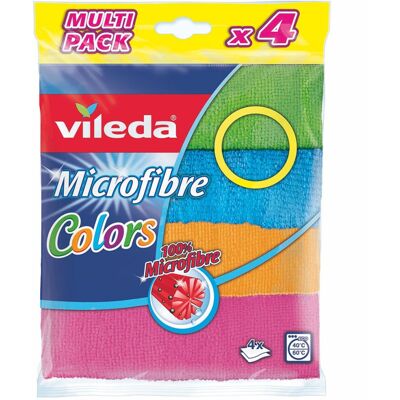 Vileda Microfibre Pack of 4Â Dish Cloths Vileda Microfibre Pack of 4Â Dish Cloths