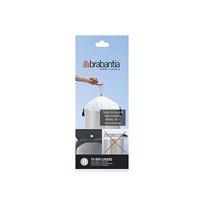 Brabantia Bin Liners, Size H, 50-60 L - 10 Bags Brabantia Bin Liners, Size H, 50-60 L - 10 Bags