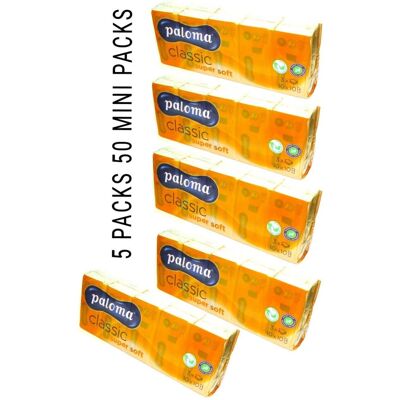 50 MINI PACKS OF 10 PALOMA POCKET TISSUES EACH 3 PLY SUPER SOFT WIPES TRAVEL HAN 50 MINI PACKS OF 10 PALOMA POCKET TISSUES EACH 3 PLY SUPER SOFT WIPES TRAVEL HAN