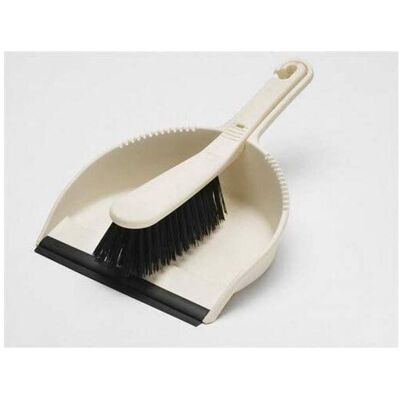 Addis Dustpan and Stiff Brush Set, Linen Cream Addis Dustpan and Stiff Brush Set, Linen Cream
