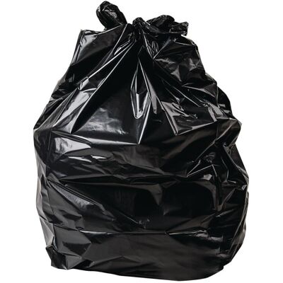 Jantex Large Medium Duty Black Bin Bags, 70L, Pack of 200 GK688 Jantex Large Medium Duty Black Bin Bags, 70L, Pack of 200 GK688