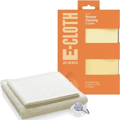 e-Cloth Shower Pack - 2 Microfibre Cleaning & Polishing Cloths - Uses Water Only e-Cloth Shower Pack - 2 Microfibre Cleaning & Polishing Cloths - Uses Water Only