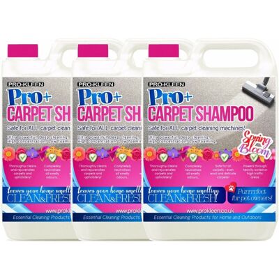 Pro-Kleen (15L, Spring Bloom) ProKleen Pro+ Carpet Shampoo Pet Odour Remover Pro-Kleen (15L, Spring Bloom) ProKleen Pro+ Carpet Shampoo Pet Odour Remover