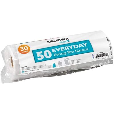 Kingfisher - BB50S - 30 L - Dustbin Bag Liners Kingfisher - BB50S - 30 L - Dustbin Bag Liners