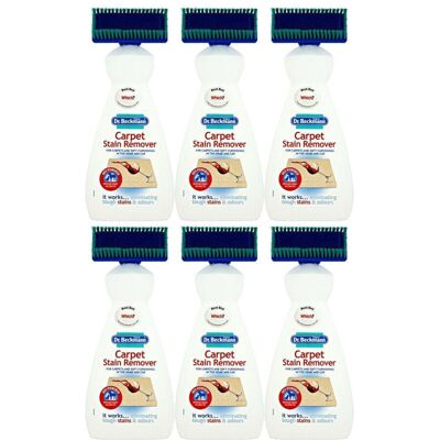 6 x Dr Beckmann Carpet Stain Remover Upholstery Cleaner with Cleaning Brush 650 6 x Dr Beckmann Carpet Stain Remover Upholstery Cleaner with Cleaning Brush 650