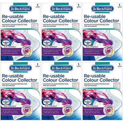 6 x Dr Beckmann Re-usable Colour & Dirt Collector Cloth Eco-Friendly 6 x Dr Beckmann Re-usable Colour & Dirt Collector Cloth Eco-Friendly