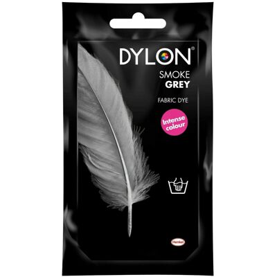 (Smoke Grey) DYLON Hand Fabric Dye Sachet For Clothes & Soft Furnishings, 50g (Smoke Grey) DYLON Hand Fabric Dye Sachet For Clothes & Soft Furnishings, 50g