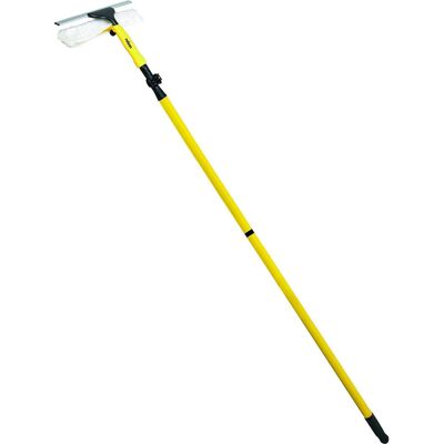 Caprican Extendable House Glass Window Cleaner Squidgy Tool Steel, Yellow 3.5M Caprican Extendable House Glass Window Cleaner Squidgy Tool Steel, Yellow 3.5M