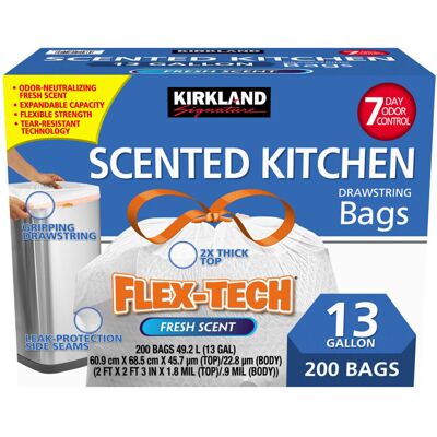 Kirkland Signature - 13 Gallon - Trash Bags Kirkland Signature - 13 Gallon - Trash Bags