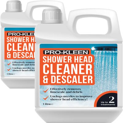 (2 x 1L) Pro-Kleen Shower Head Cleaner & Descaler (2 x 1L) Pro-Kleen Shower Head Cleaner & Descaler