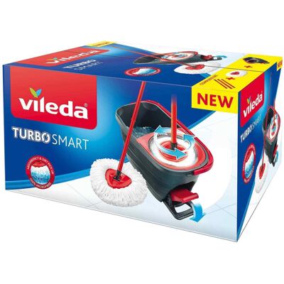 Vileda Turbo Smart Spin Microfibre Mop and Bucket Set FAST DISPATCH Vileda Turbo Smart Spin Microfibre Mop and Bucket Set FAST DISPATCH