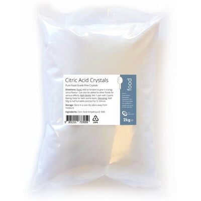Intralabs CITRIC ACID - Purest Food Grade Anhydrous Descaler Bath Bombs 2Kg Intralabs CITRIC ACID - Purest Food Grade Anhydrous Descaler Bath Bombs 2Kg