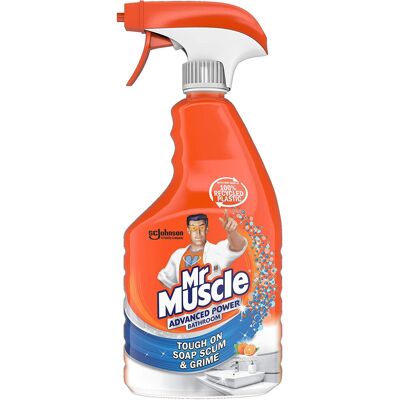 Mr Muscle - Advanced Power Bathroom Spray - 750ml - Pack of 6 Mr Muscle - Advanced Power Bathroom Spray - 750ml - Pack of 6
