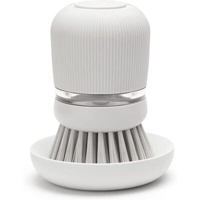 Brabantia Refillable Soap Dispensing Washing Up Brush (Light Grey) Secure Grip P Brabantia Refillable Soap Dispensing Washing Up Brush (Light Grey) Secure Grip P