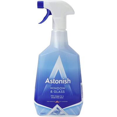Astonish Window & Glass Cleaner, 750 ml, No Mess Set of 4 Astonish Window & Glass Cleaner, 750 ml, No Mess Set of 4