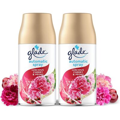 Glade - Auto Spray - Cherry & Peony - 269 ml - Air Freshener Glade - Auto Spray - Cherry & Peony - 269 ml - Air Freshener