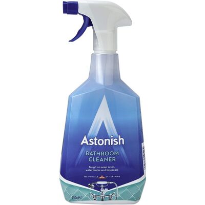Astonish Bathroom Cleaner Spray 750ml Removes Limescal Soap Scum & Tough Stains Astonish Bathroom Cleaner Spray 750ml Removes Limescal Soap Scum & Tough Stains
