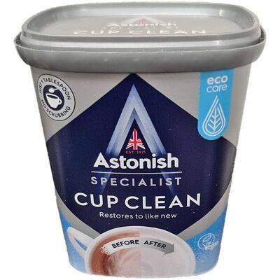 Astonish Cup Clean Stain Remover 1 x 350g for Flasks Mugs and Cups Astonish Cup Clean Stain Remover 1 x 350g for Flasks Mugs and Cups