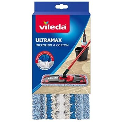 Vileda Ultramax - Flat Mop Head - Microfibre and Cotton Vileda Ultramax - Flat Mop Head - Microfibre and Cotton