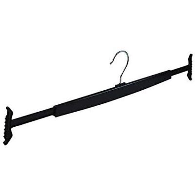 The Hanger Store 10 Black Plastic Expandable Spring Coat Hangers for Trousers & Skirts Hanger The Hanger Store 10 Black Plastic Expandable Spring Coat Hangers for Trousers & Skirts Hanger